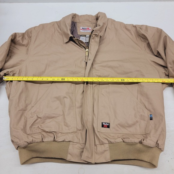 WALLS FR Flame Resistant‎ Itex Insulated Work Jacket Coat Heavy Beige Mens 5XL - Picture 13 of 16